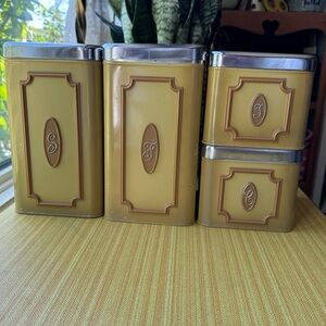 Vintage Ekco canisters set